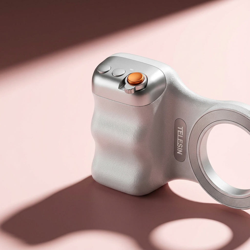 Magnetic Bluetooth Selfie Grip Handle