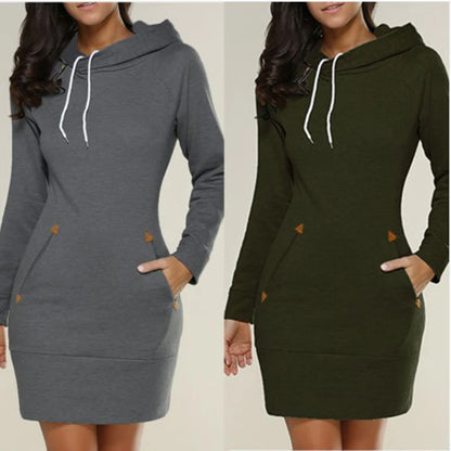 Pockets Dress Hooded Warm Sweat Shirt