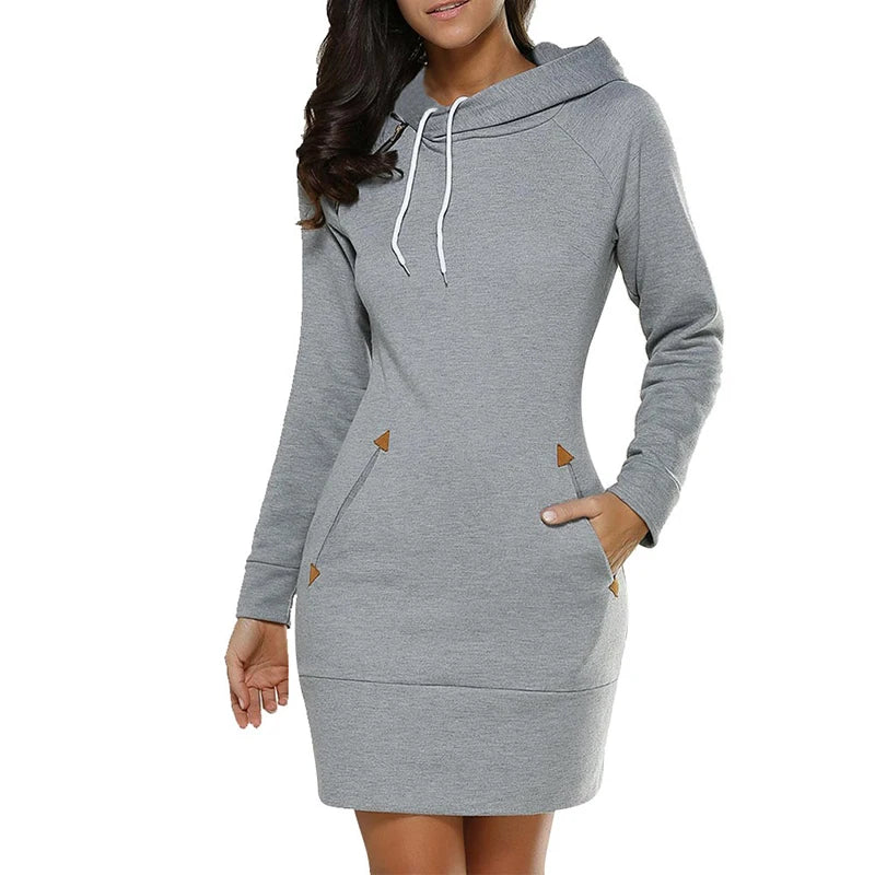 Pockets Dress Hooded Warm Sweat Shirt