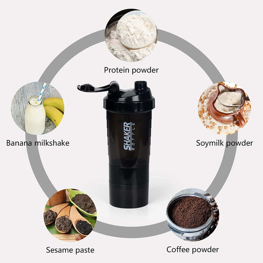 3 Layer Shaker Protein Bottle