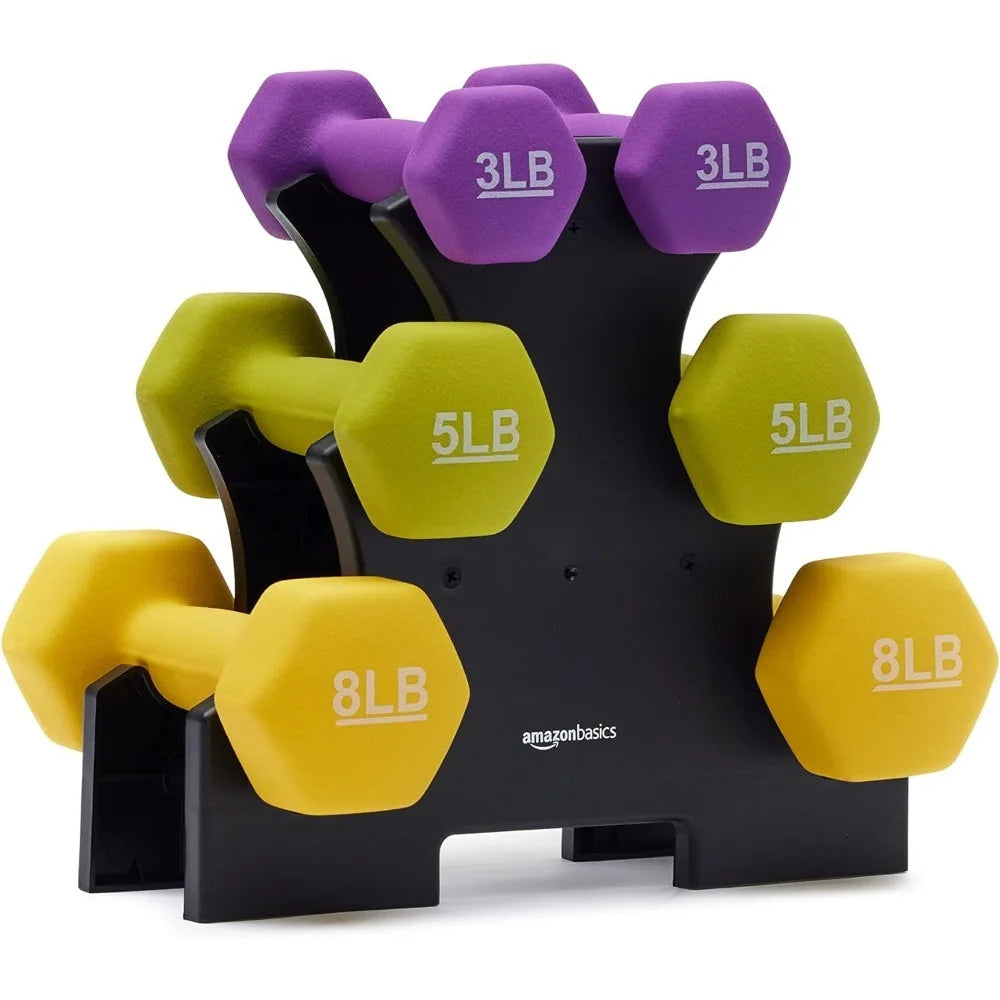 Neoprene Coated Hex Dumbbell Set