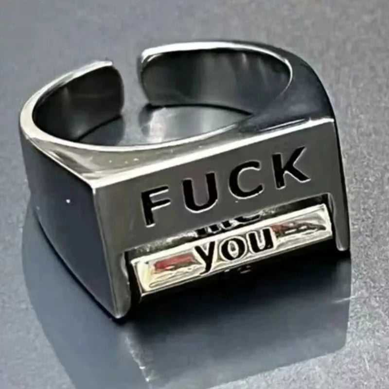 "F**k"Adjustable Ring